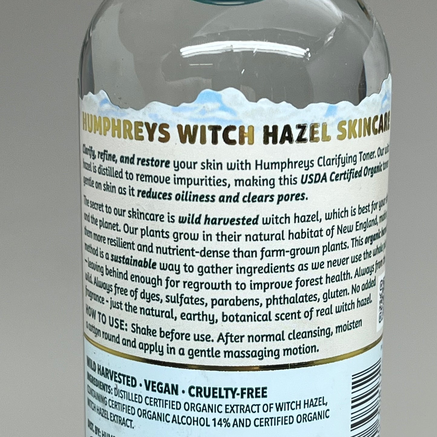 HUMPHREYS Organic Pure Witch Hazel Clarifying Toner Since 1854 8 fl oz