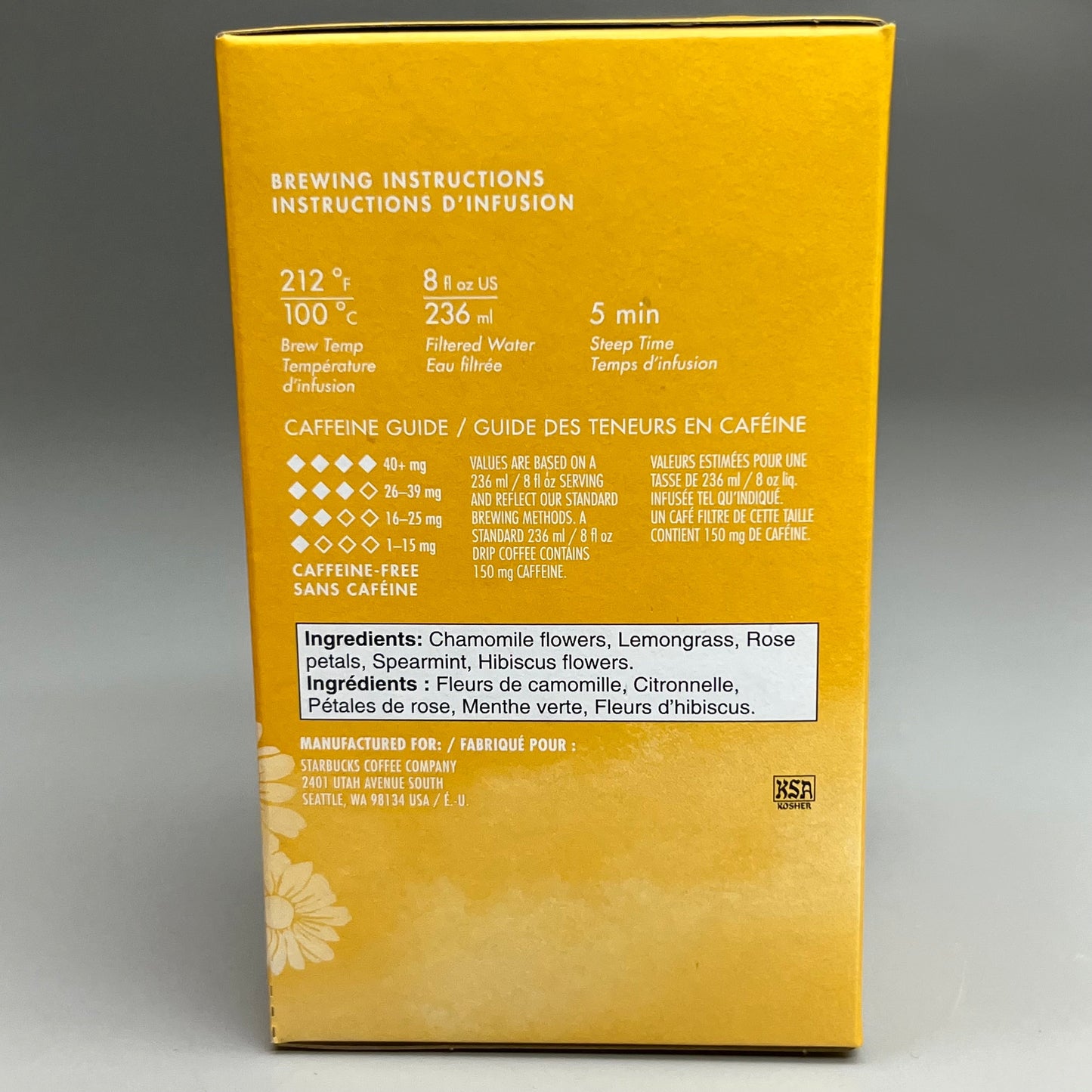 ZA@ STARBUCKS Teavana (16 PACK) 8 Kinds of Assorted Black & Herbal Teas (24 -1.3g bags per Box) BB 03/27 (Damaged)