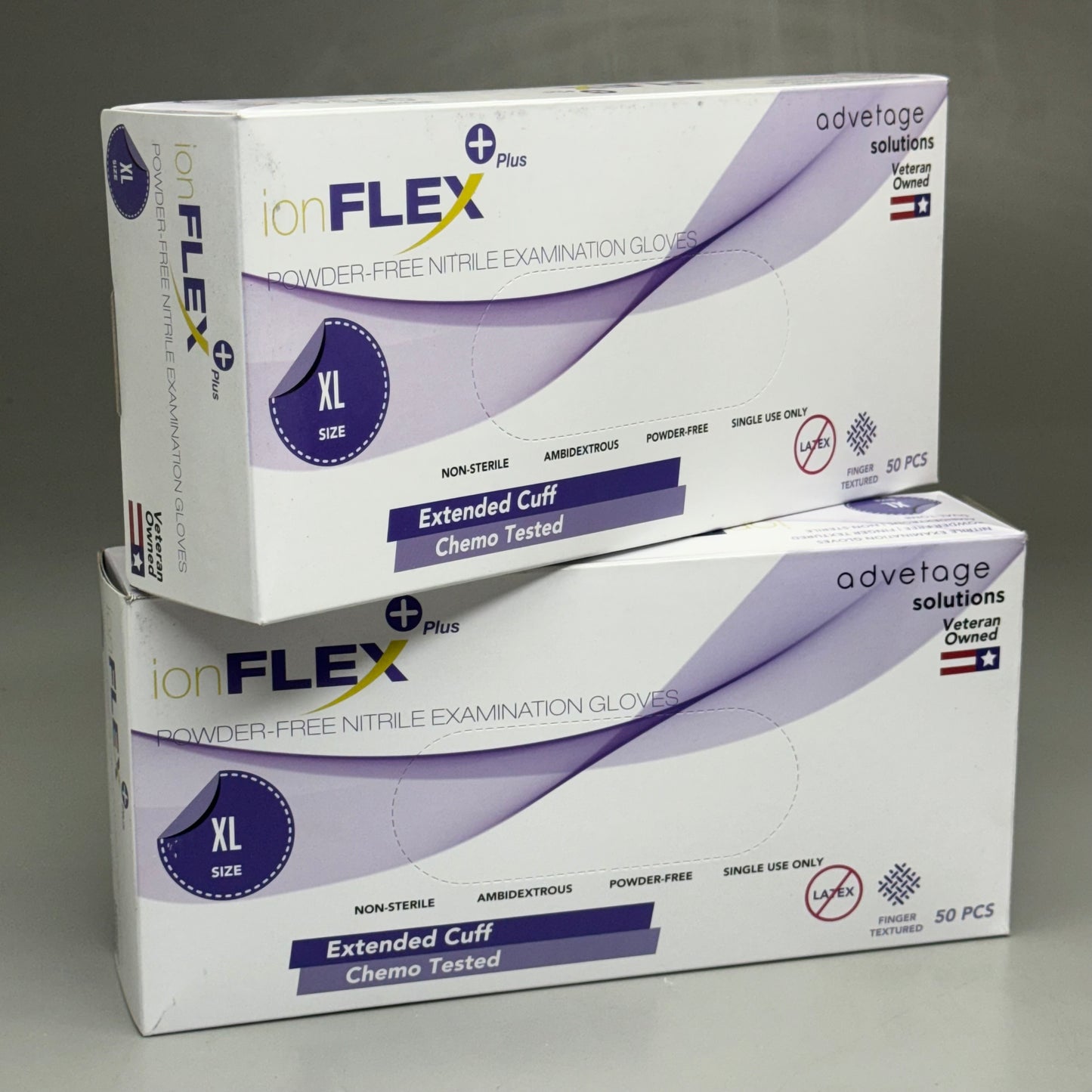 IONFLEX (100 PACK) Powder Free Nitrile Disposable Examination Gloves Size: XL