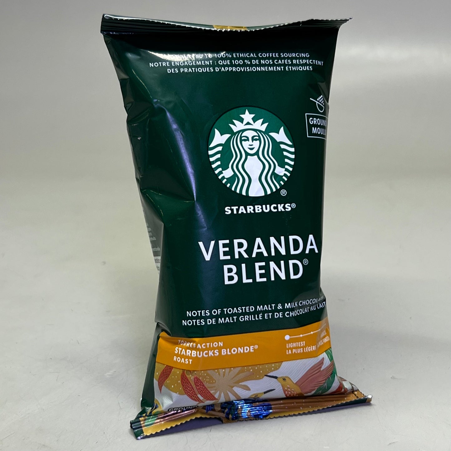 ZA@ STARBUCKS (18 PACK) Veranda Blend Ground Coffee, Blonde Roas 2.5 oz Green 11137306 BB 12/25 G