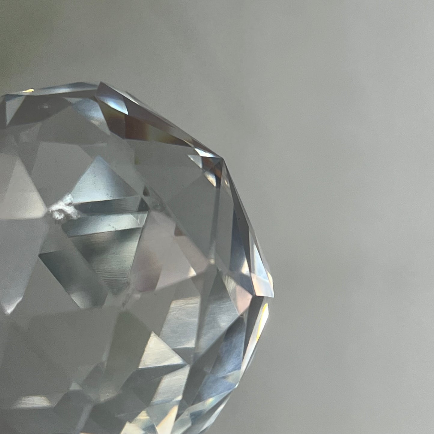 (LOT OF 10) Replacement Crystal Balls Chandeliers/Lamps Prism Faced 1.5" Clear