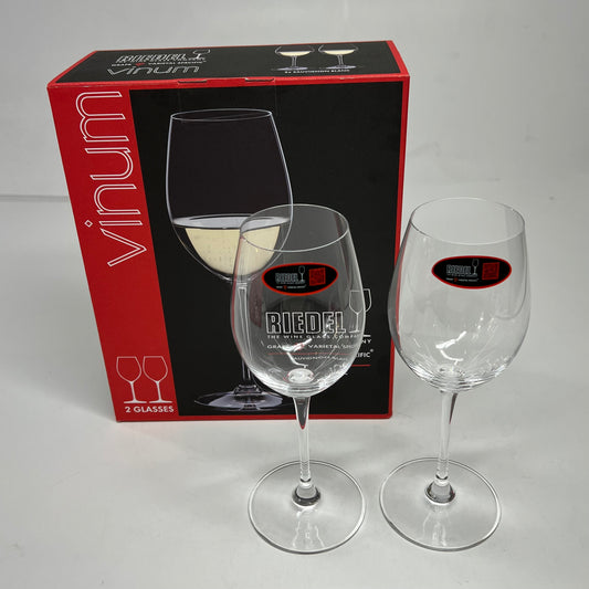 RIEDEL (SET OF 2) Vinum Sauvignon Blanc Crystal Wine Glasses Stemware 8.6" 13oz