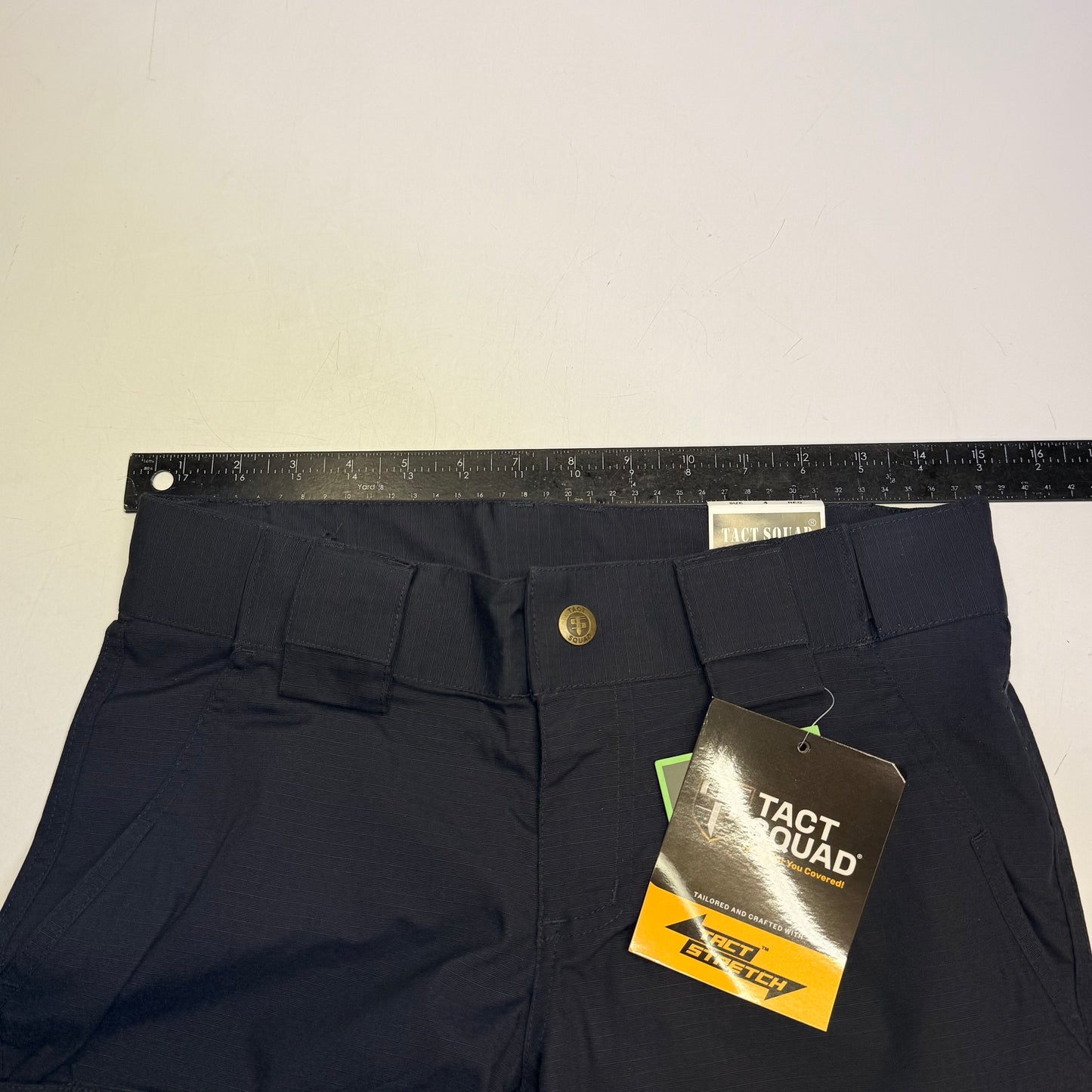 TACT SQUAD Tact Stretch Mini Ripstop Trouser Poly/Cotton Men's Sz 4 Dk Navy T7511