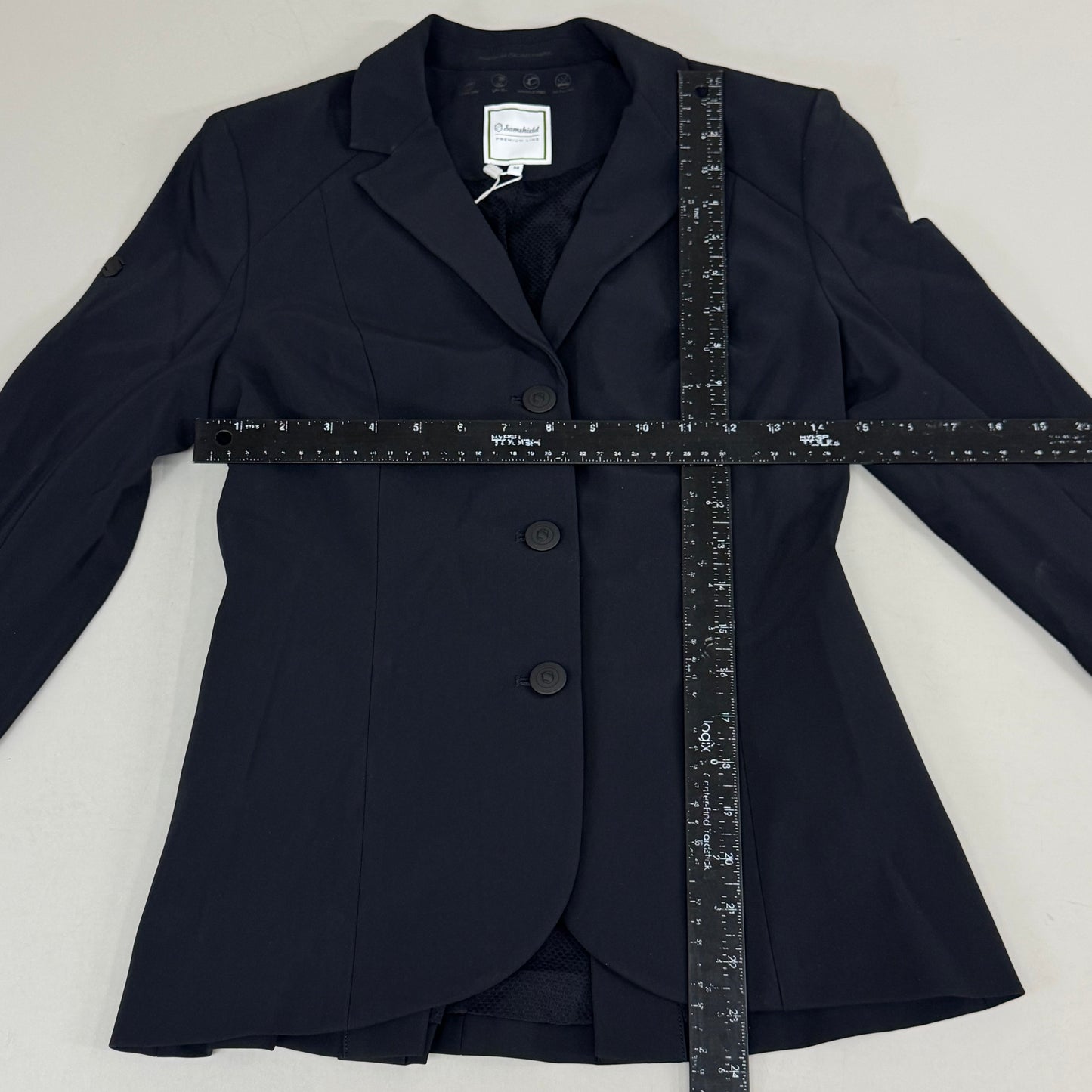 SAMSHIELD Olympe 3 Equestrian Riding Women’s Jacket Sz US 6, UK 8, FR 36 Black