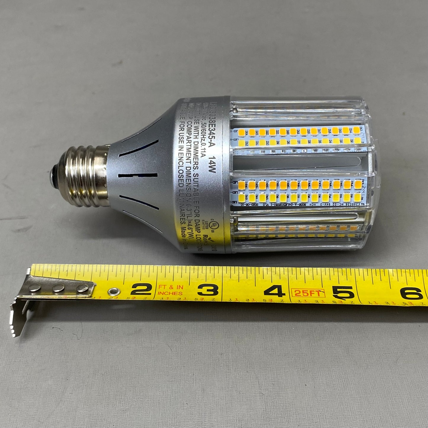 ADAPTACION BOLARDO LED Bollard Retrofit Lamp Light White LED-8038E345-A