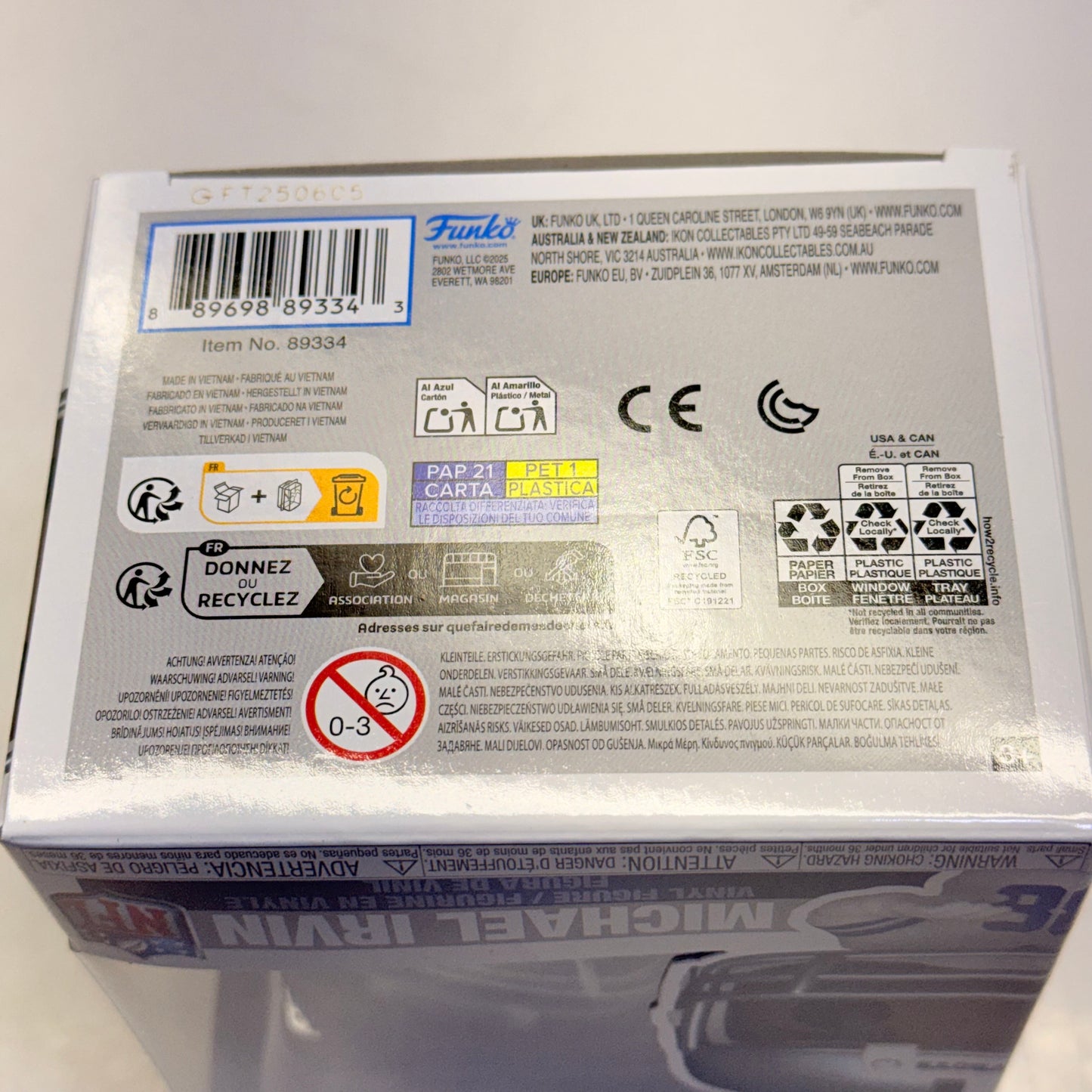 FUNKO POP Michael Irvin Vinyl Figure Cowboys Ages 3+ 321