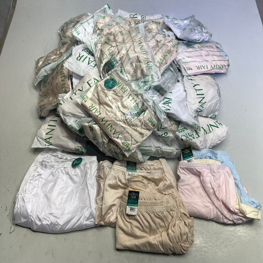 ZA@ VANITY FAIR Lot of Assorted Cotton Briefs Women's Variety of Sz Pink/Blue/Yellow/Tan