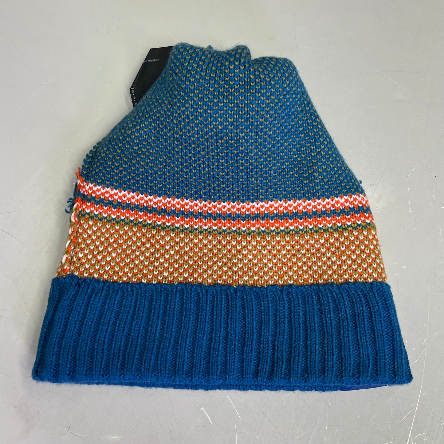 BURTON Snowboard X Fat Tire FT Fairisle Pom Beanie One Size Multicolor (Used)