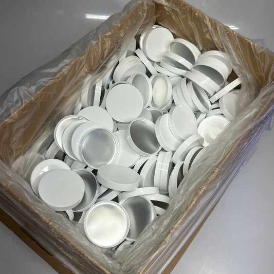 ZA@ OMEGA (420 PACK) Plastic Caps 3.5"D White