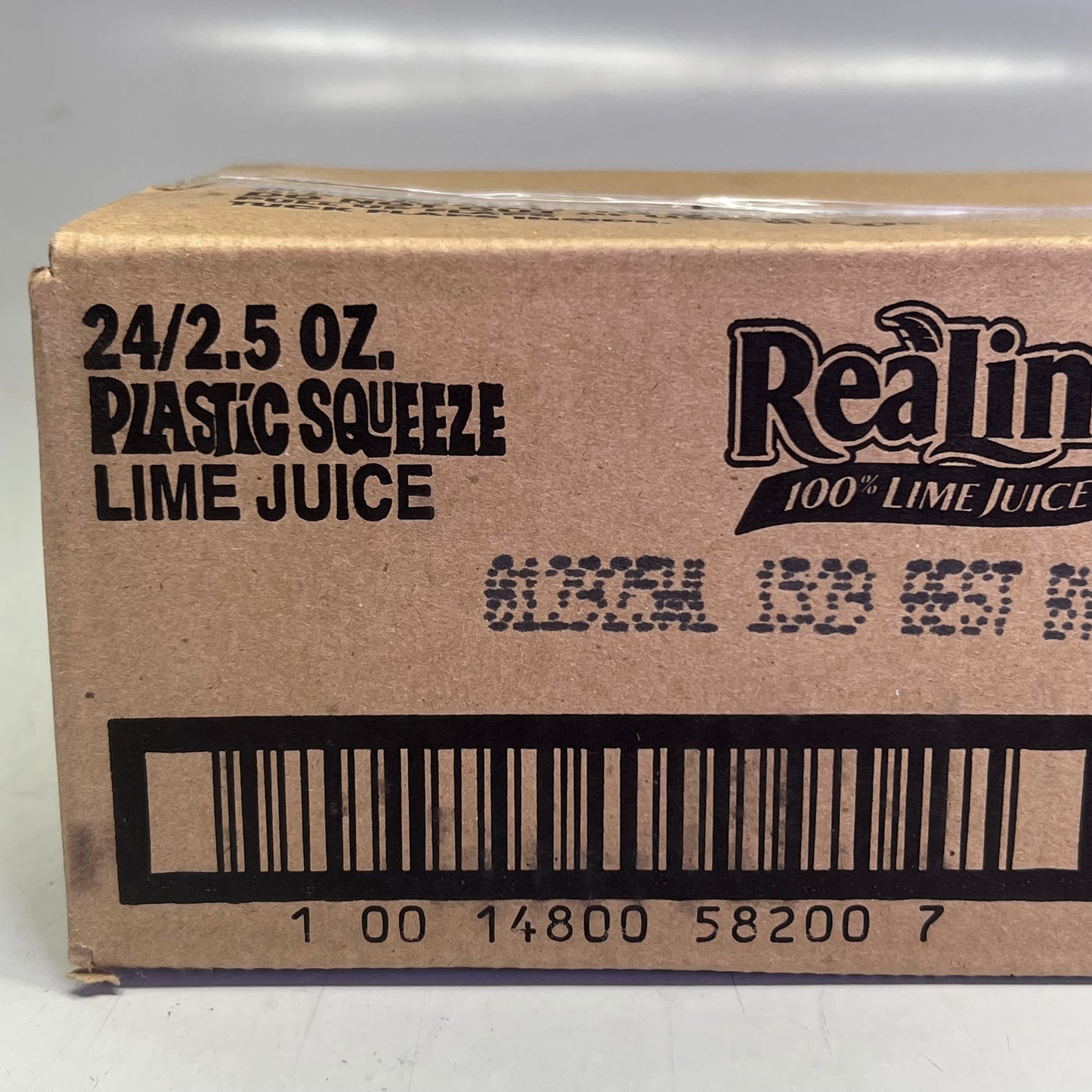 REALIME (24 PACK) Plastic Squeeze Lime Juice 2.5 fl oz Green 10062760 BB 01/26