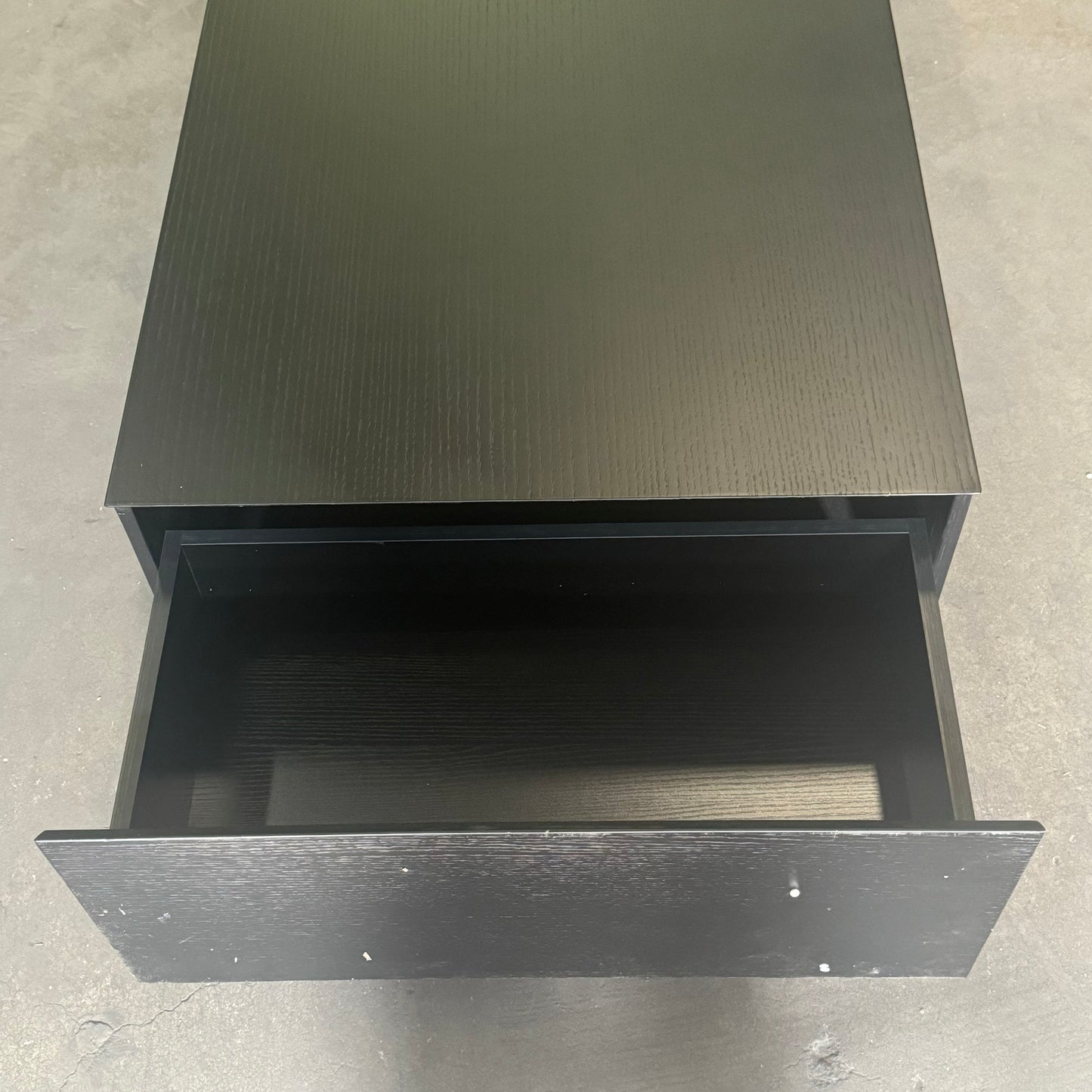 ZA@ INCHOI Storage 78" Wood Material Black (Damaged Corner)