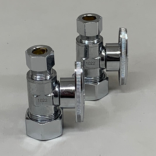 OATEY (2 PACK) Quarter Turn Straight Valve 1/2 NOM Copper 5/8 X 3/8 4755PCLF