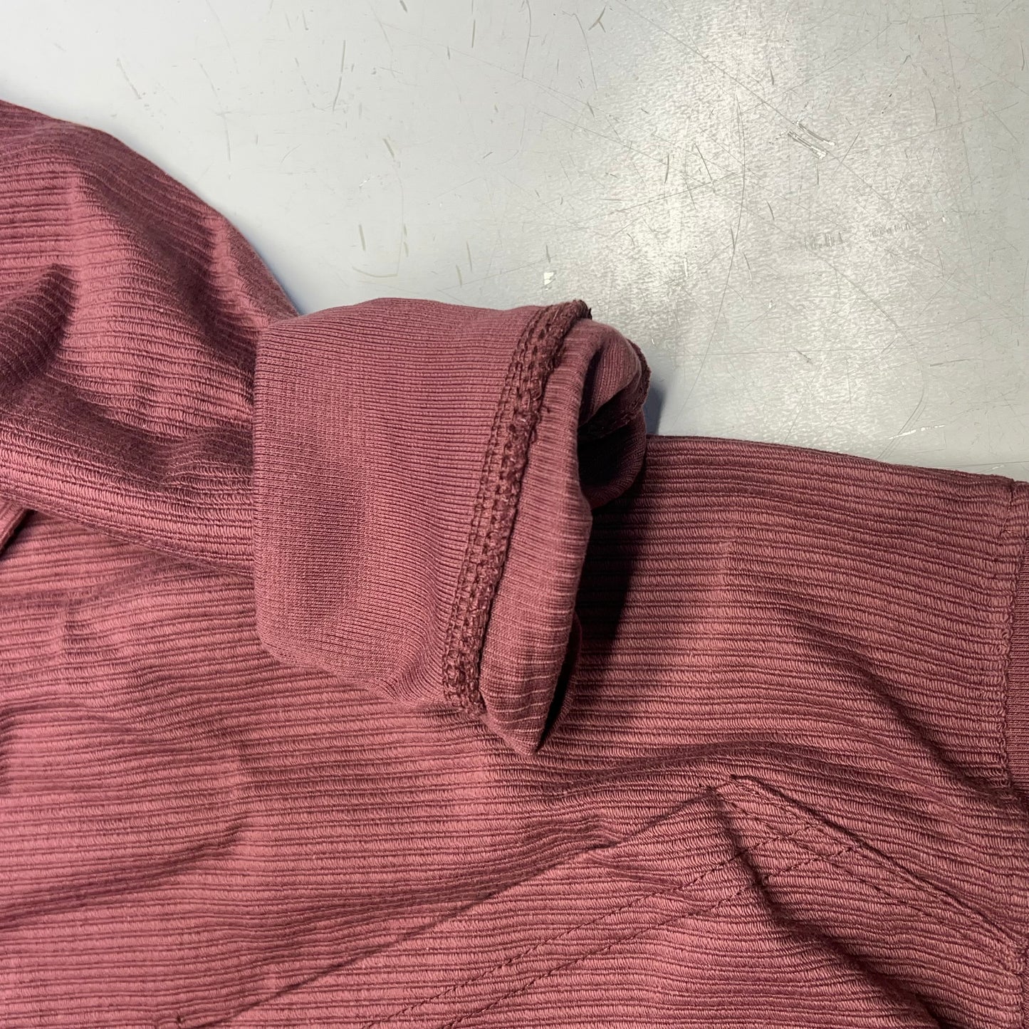 OUTFITTER TRADING CO Juneau Alaska Ribbed Souvenir Hoodie Women's Sz S Maroon