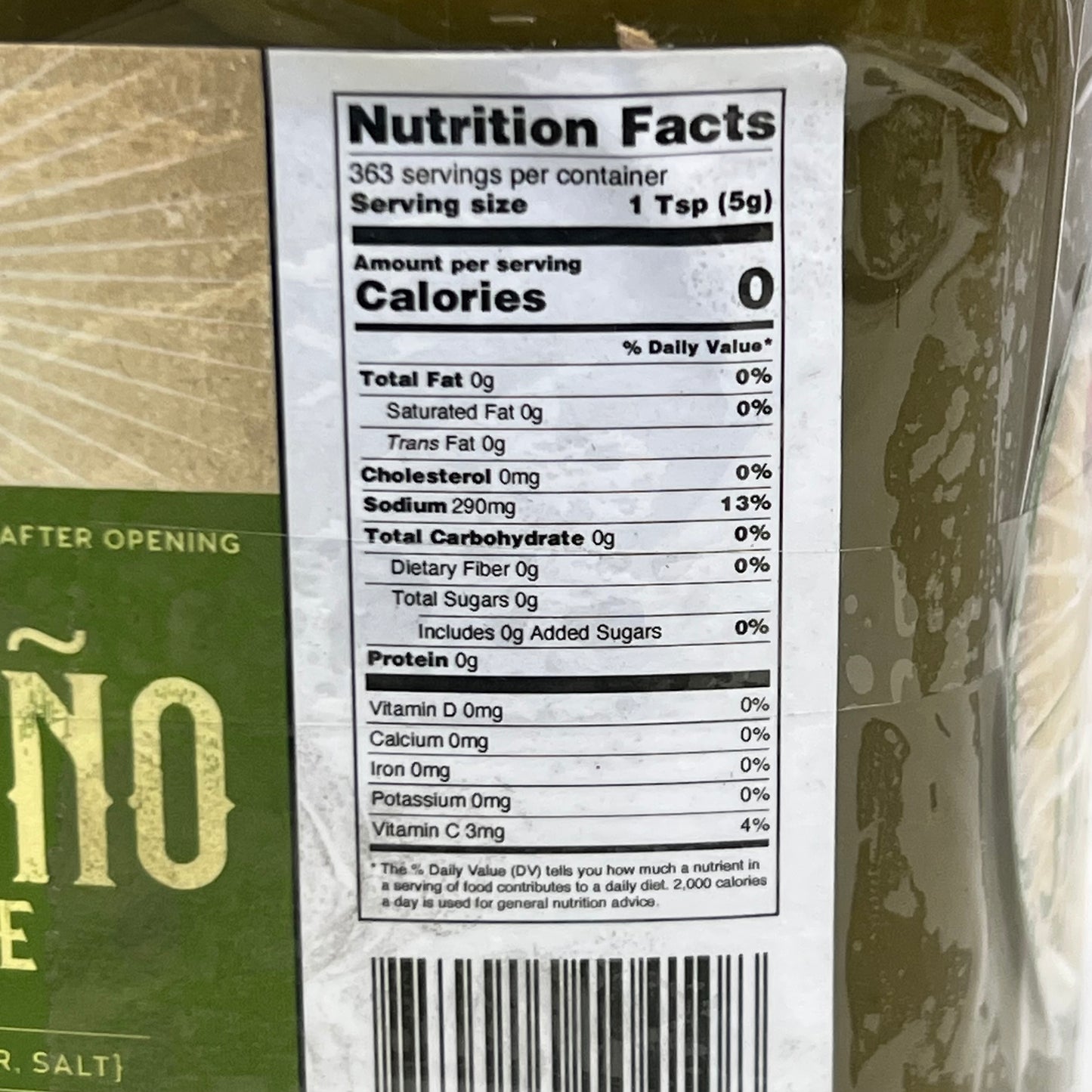 LOUISIANA Pepper Exchange 64oz Jalapeno Peppers Puree Sauce BB 07/27