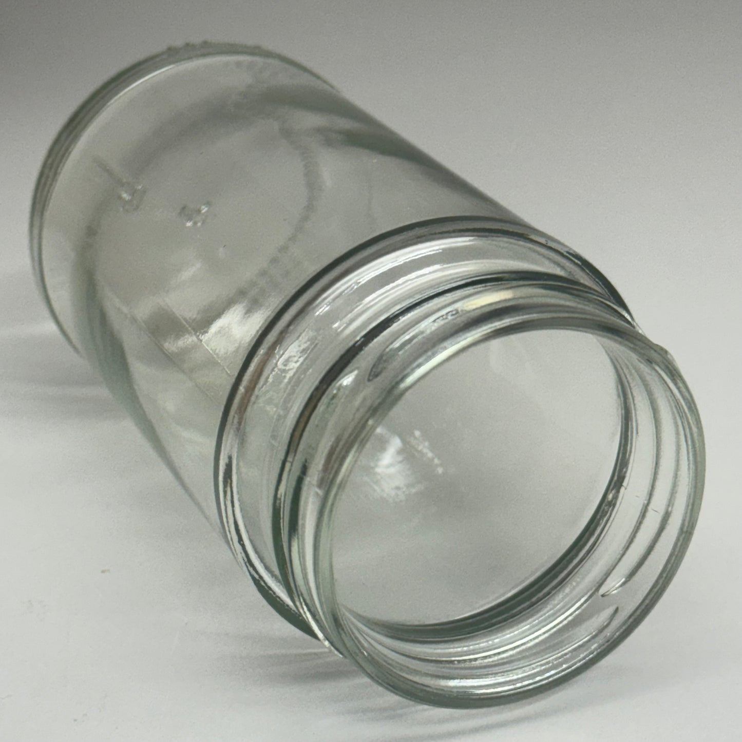 ZA@ GLASS 12 Pack Glass Jars No Lids 2.5”Wx5.5”H Clear 12oz