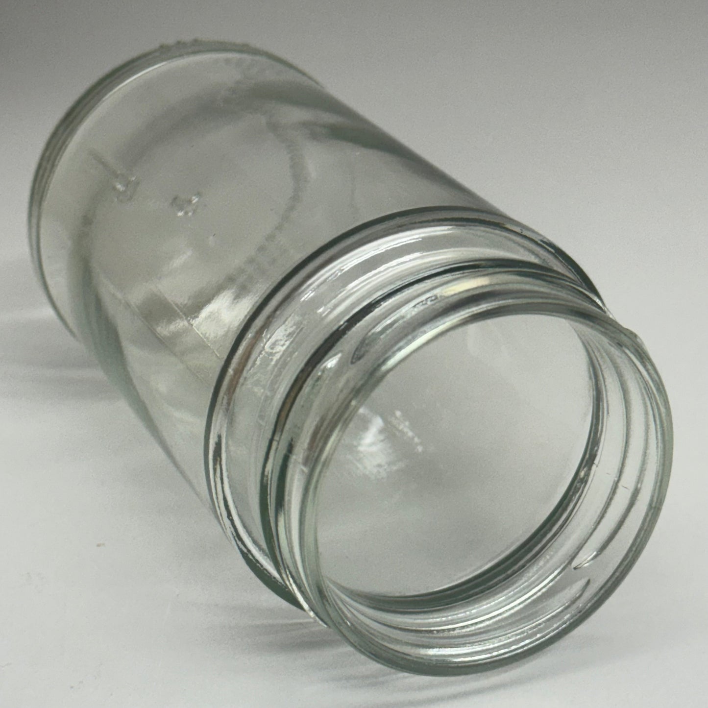 ZA@ GLASS 12 Pack Glass Jars No Lids 2.5”Wx5.5”H Clear 12oz A