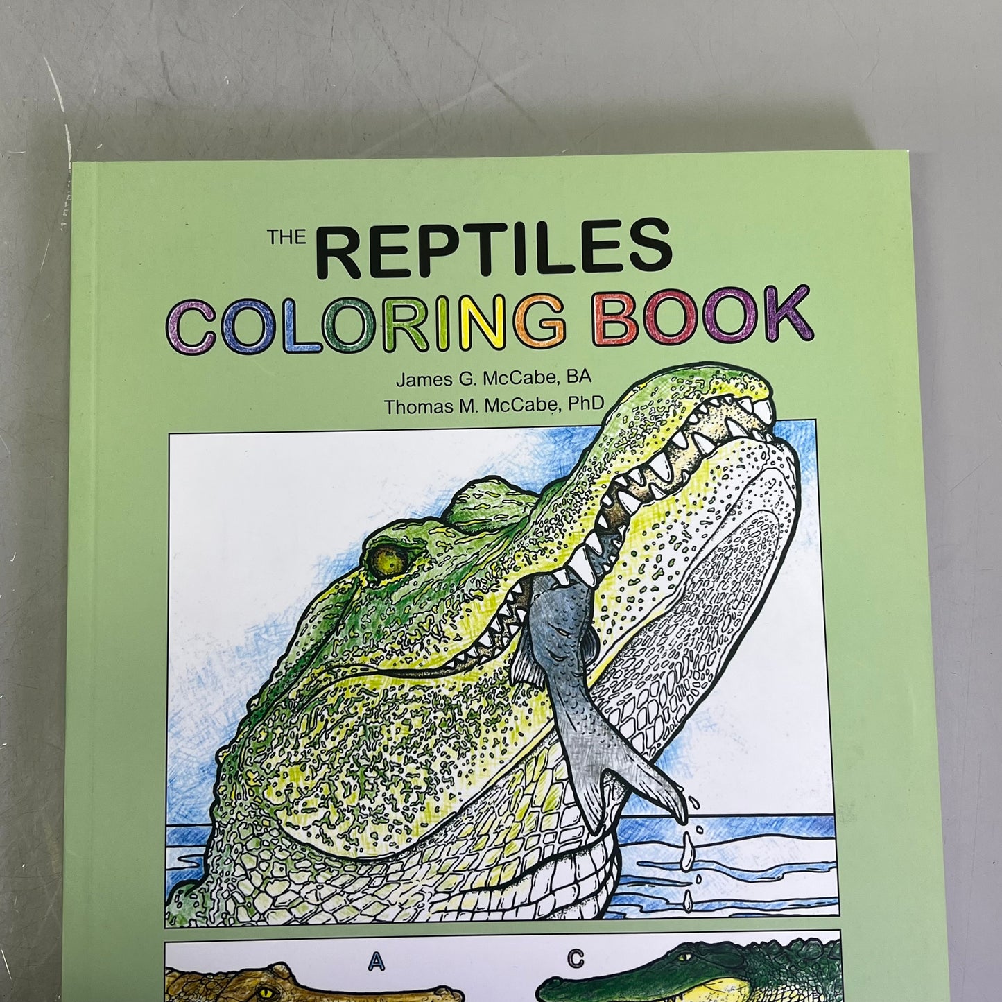 THE RETILES COLORING BOOK Science & Anatomy Paperback Coloring Activity Book