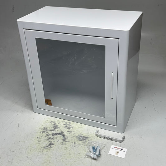 ARKY Indoor Surface Mounted AED Cabinet W/ Alarm 15"x15"x8" White 60112