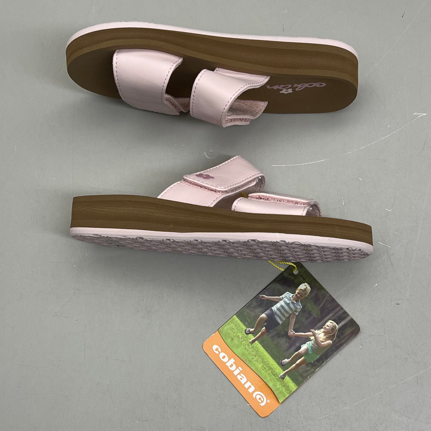 COBIAN Lil' Dana Strap Flower Sandals Kid's Sz 6/7 Pink LDA24-650-6/7