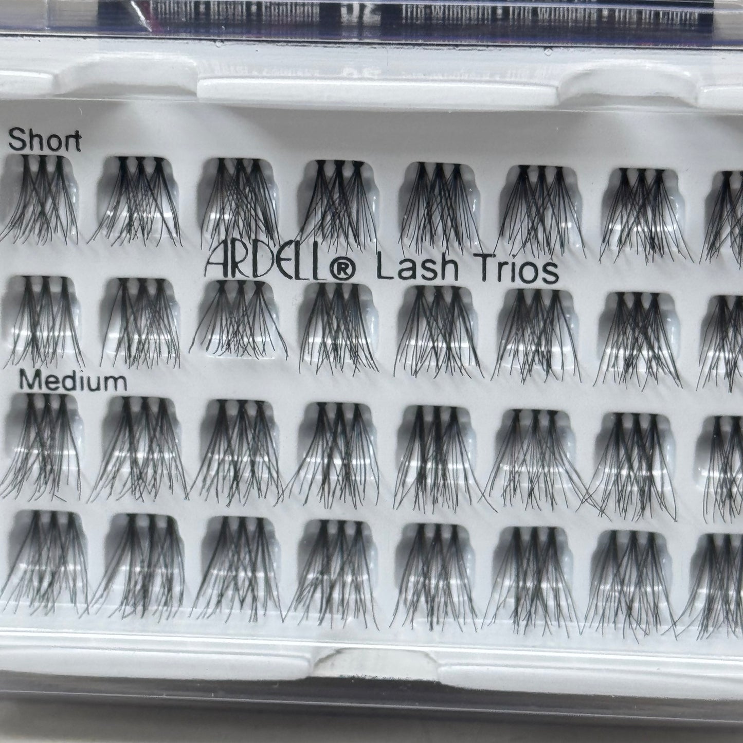 ARDELL (4 PACK, 32 LASHES EACH) Lash Trios 16 Short & 16 Medium Lengths 61636
