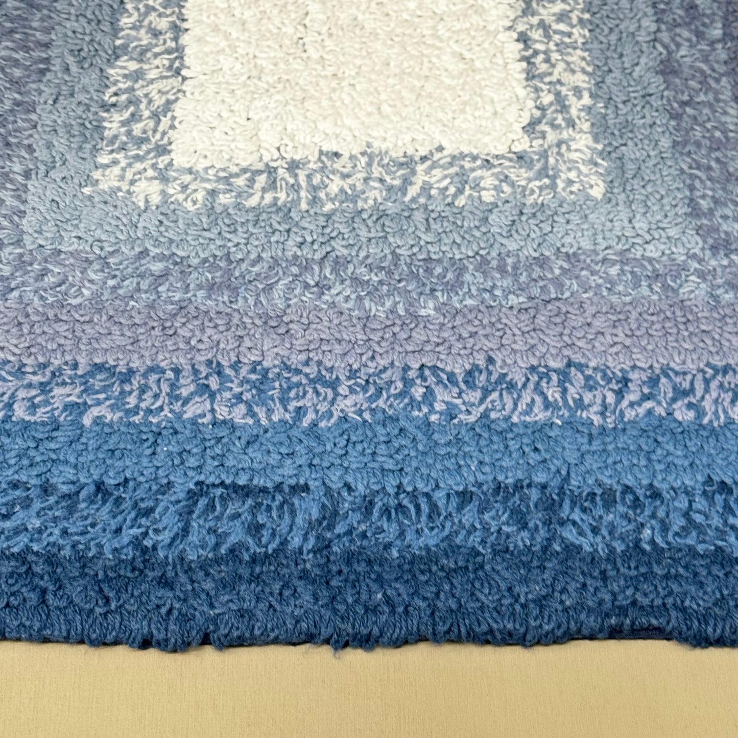 BETTER HOMES & GARDEN (2 PACK) Cotton Reversible Bath Rug 20X30" Ombre Blue