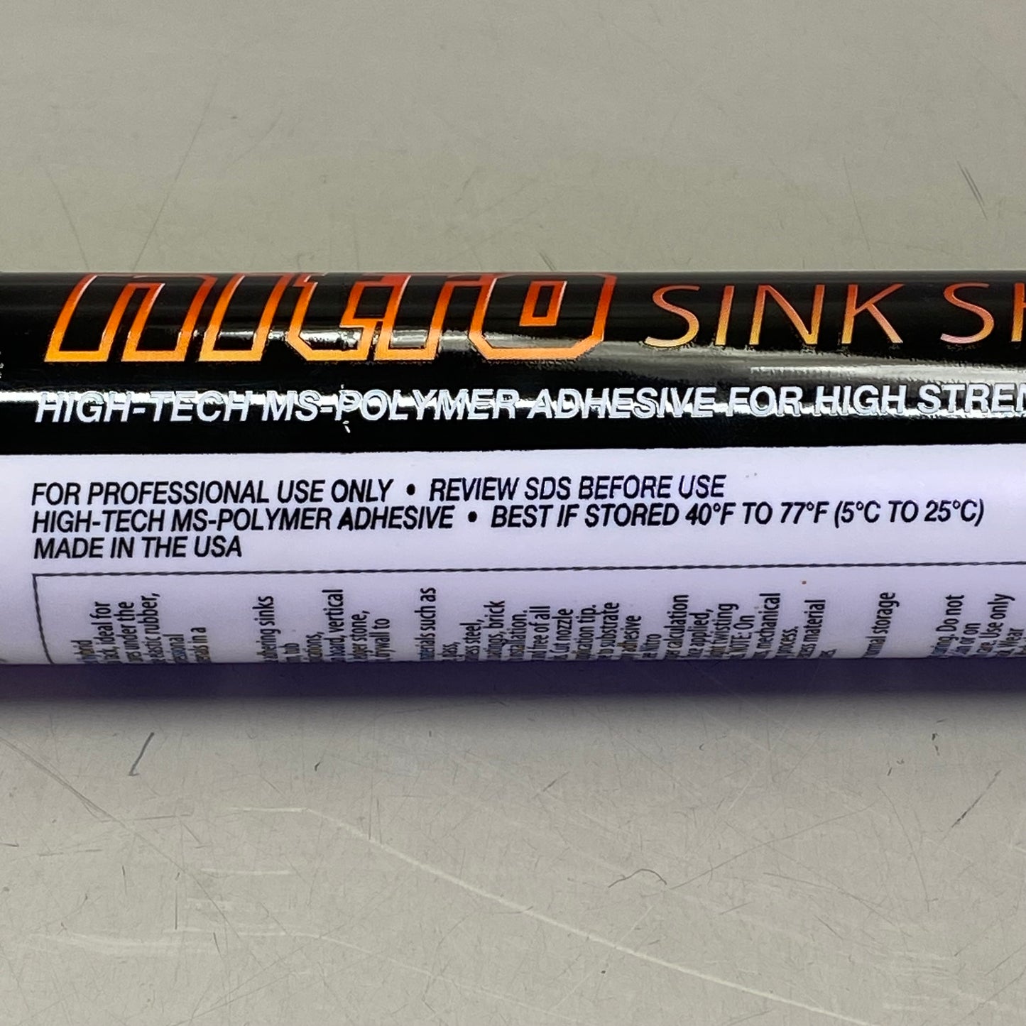 NITRO (2 PACK) Sink Shot High Tech Ms Polymer Adhesive 9.8 oz White 28224TA
