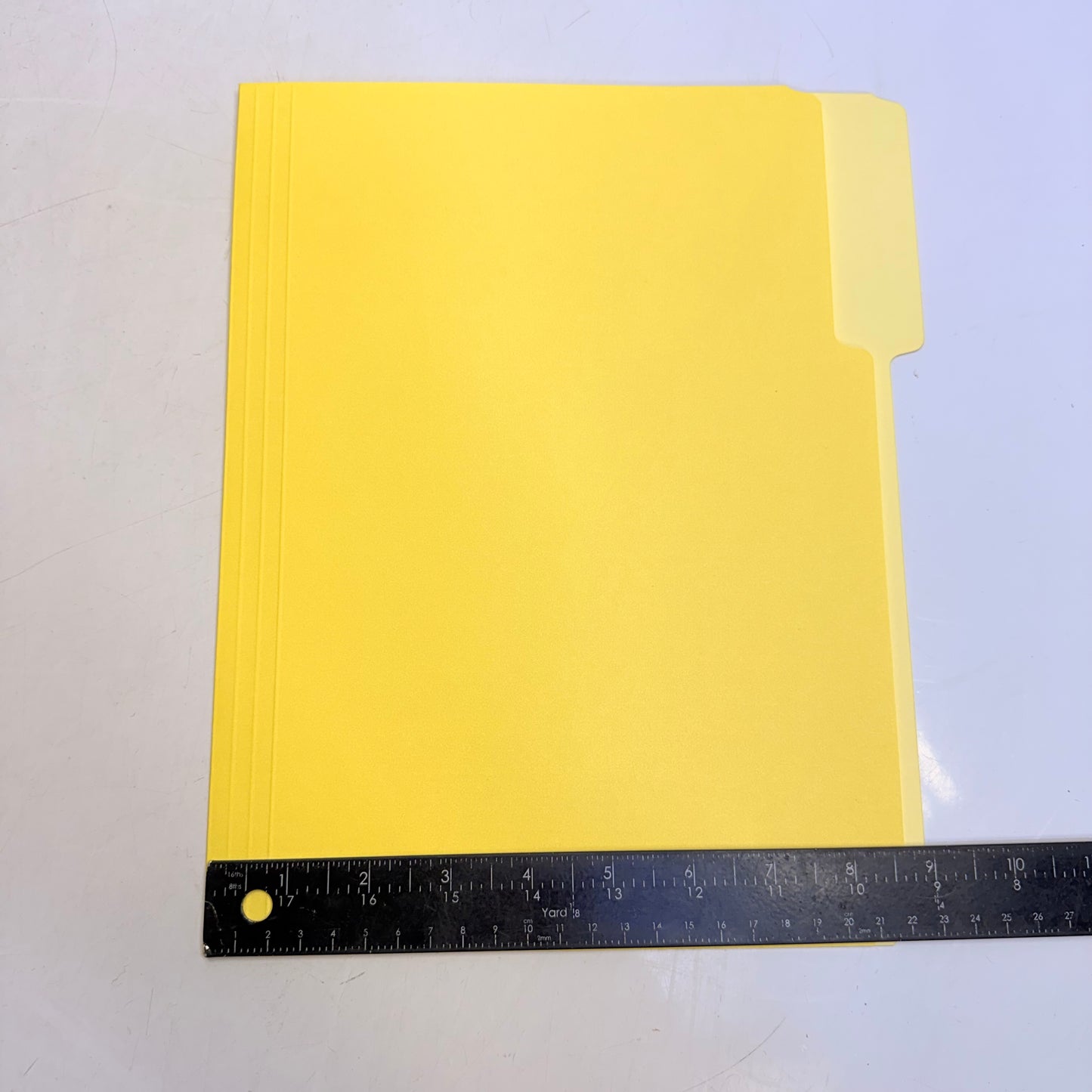 STAPLES (2 PACK, 100 Count Ea) 3 - Tab File Folders Letter Size Yellow ST224535