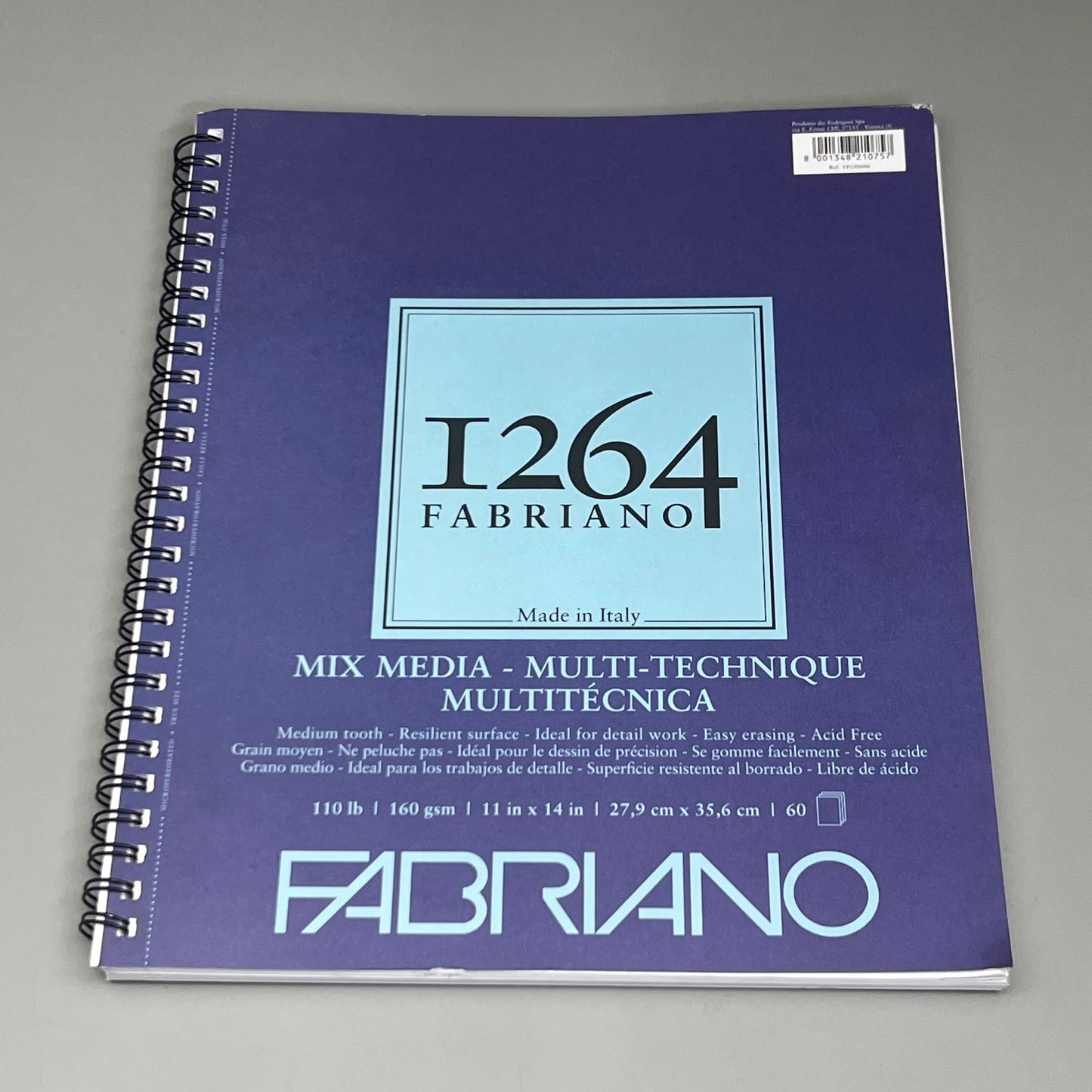 FABRIANO I264 Big Mix Media - Multi -Technique Paper 60 Sheets each Pad