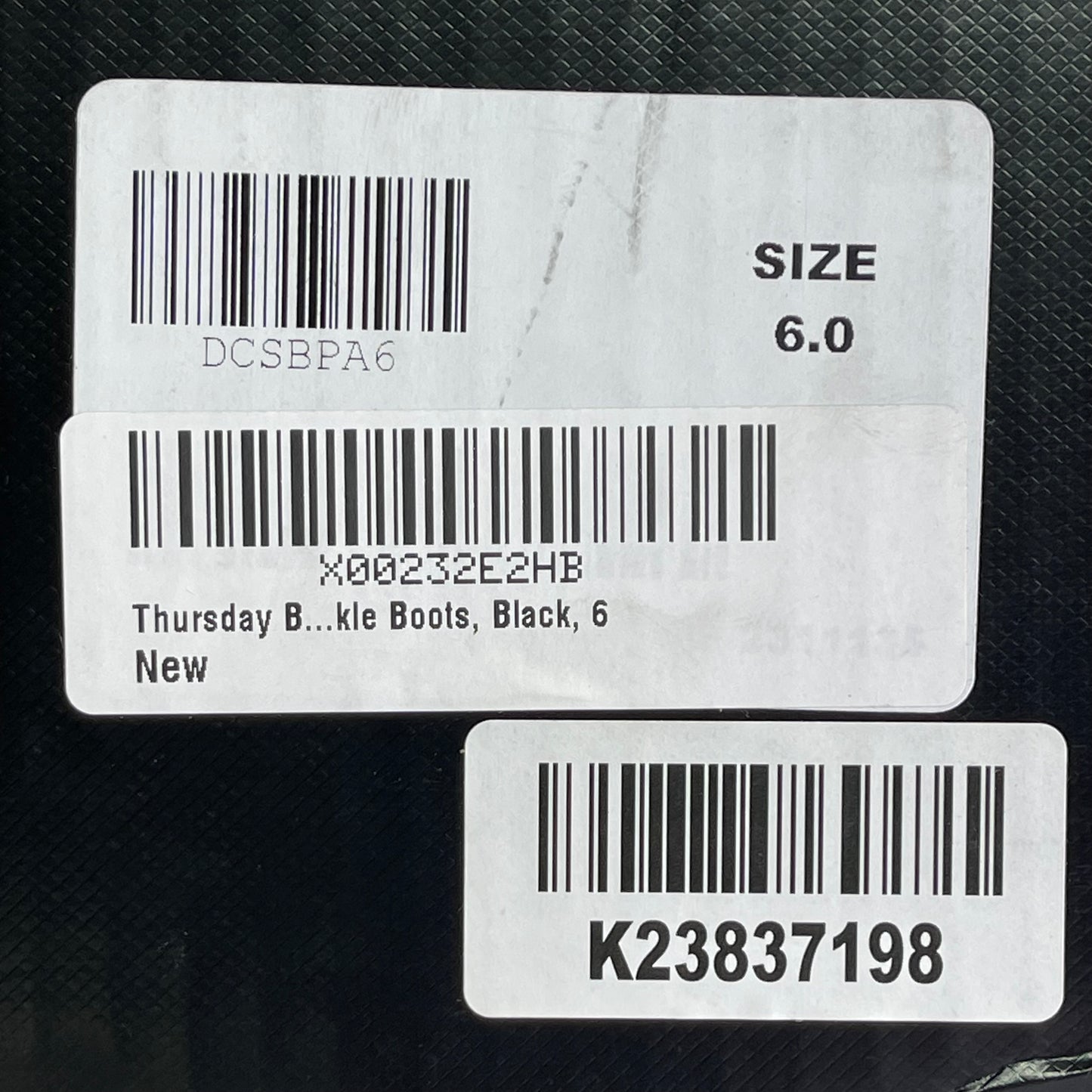 THURSDAY BOOT CO. Duchess Boot Women's 6 Black Leather DCSBPA6