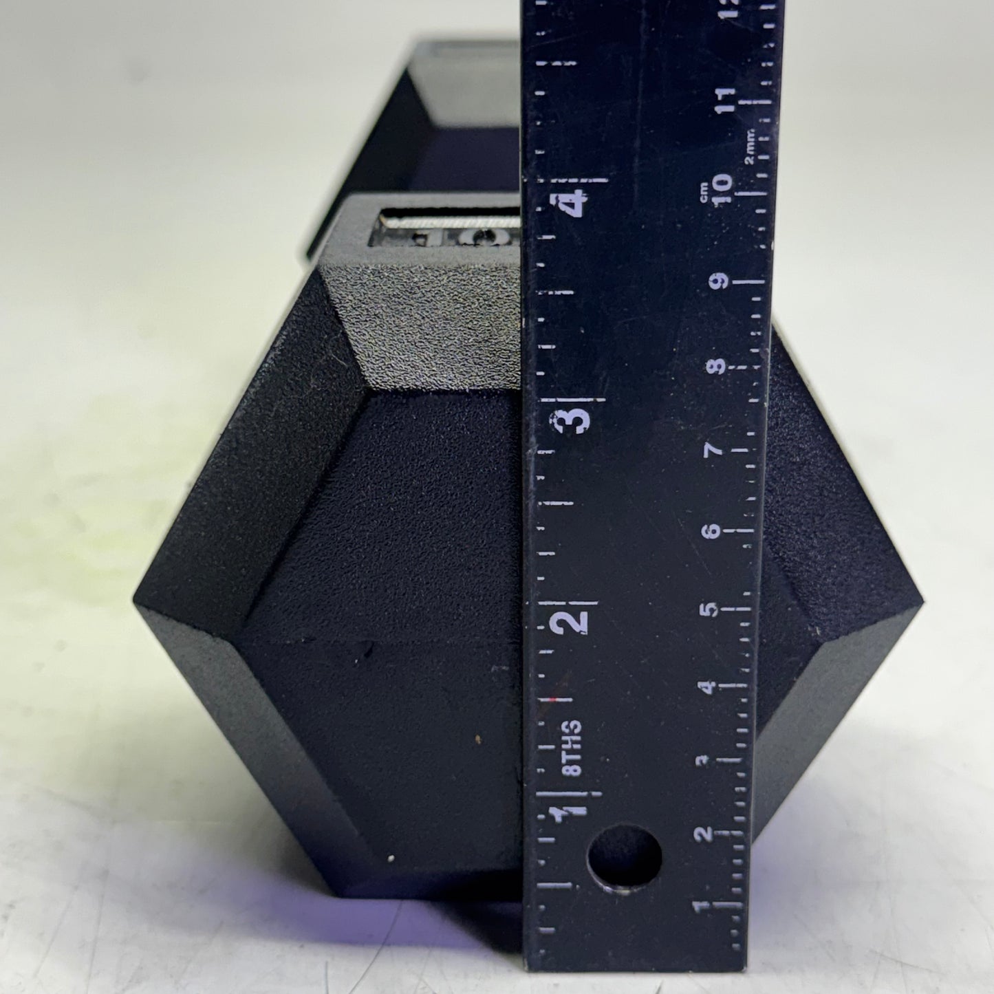 TITAN FITNESS (2 PACK) Black Rubber Coated Hex Dumbbell Single 10lb HEXDBB_10