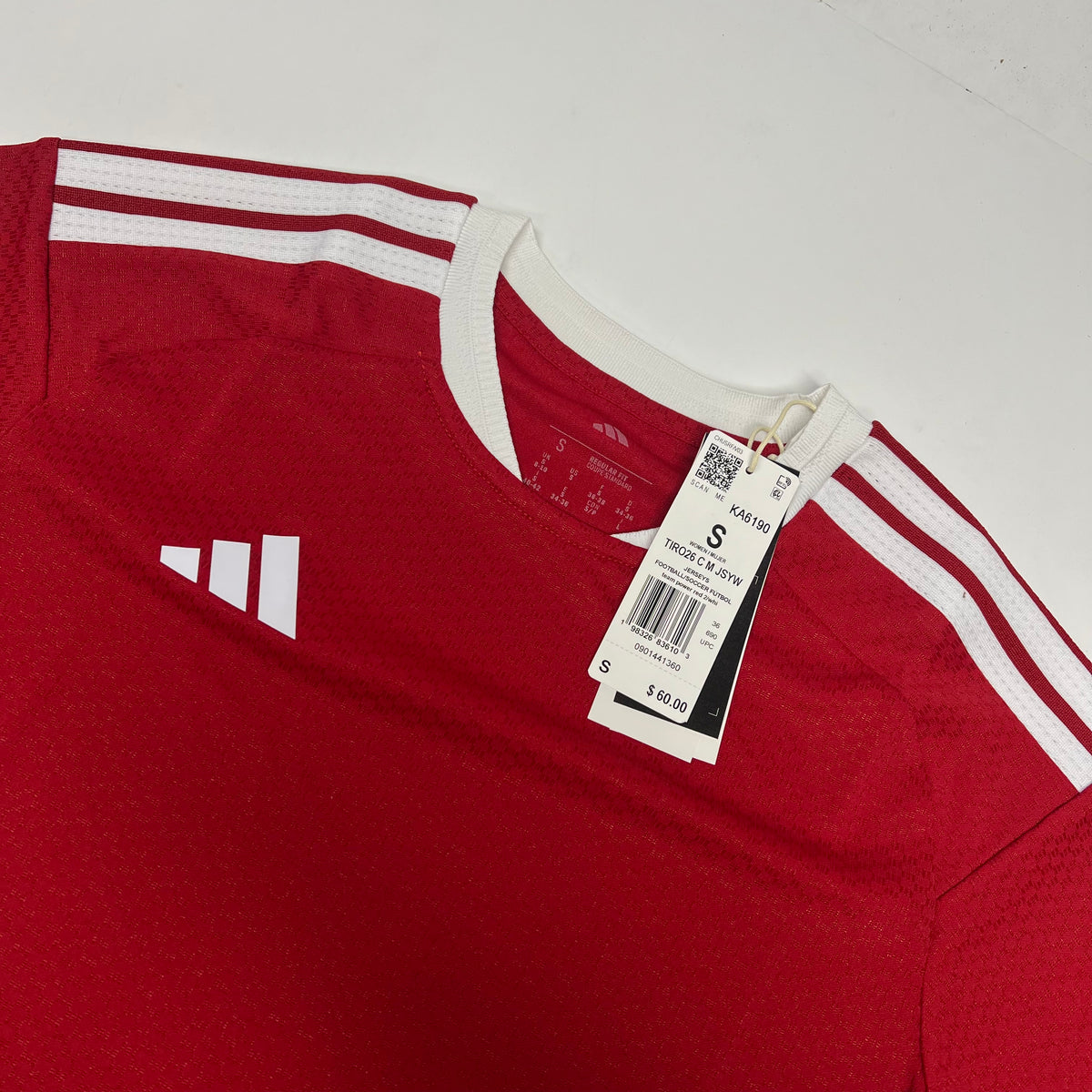 ADIDAS Trio26 Competition Match Day Jersey Women's Sz S Red/White KA6190