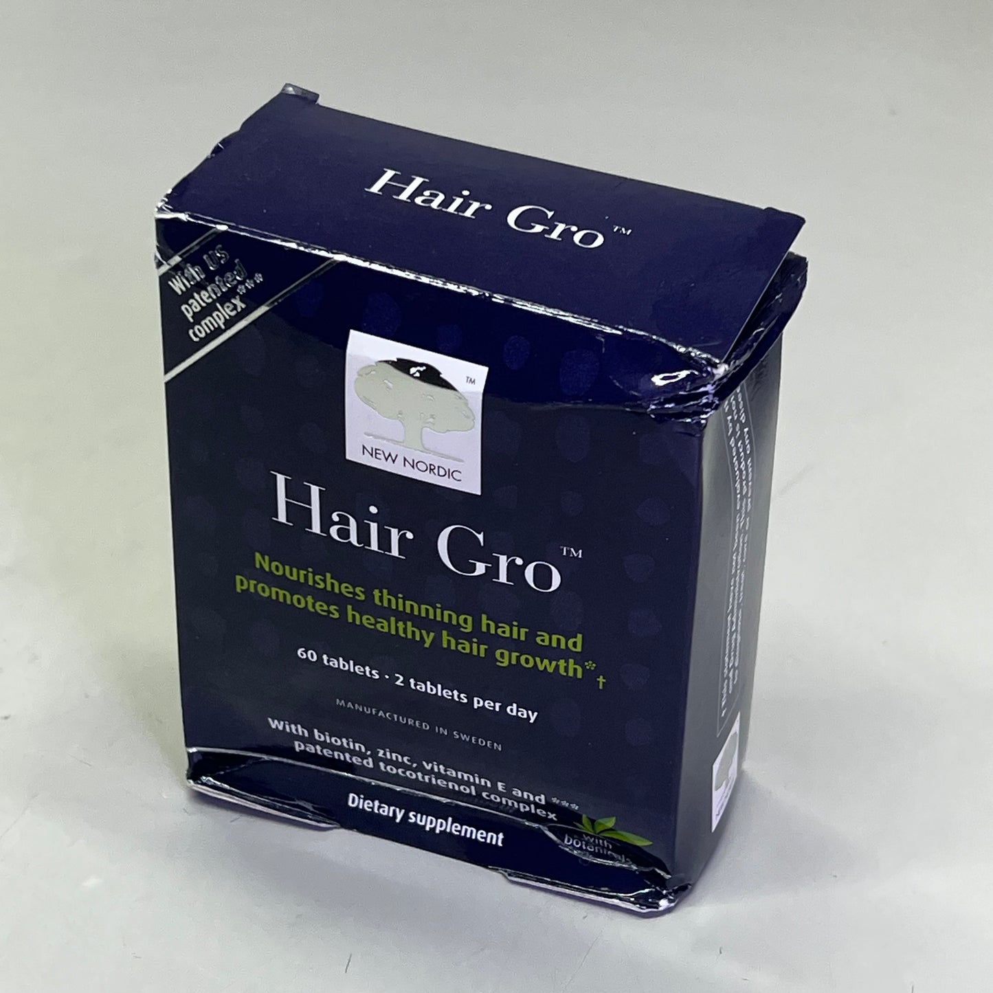 NEW NORDIC (60 TA BLETS) Hair Gro Healthy Grow/Nourishes Thinning Hair BB 05/27