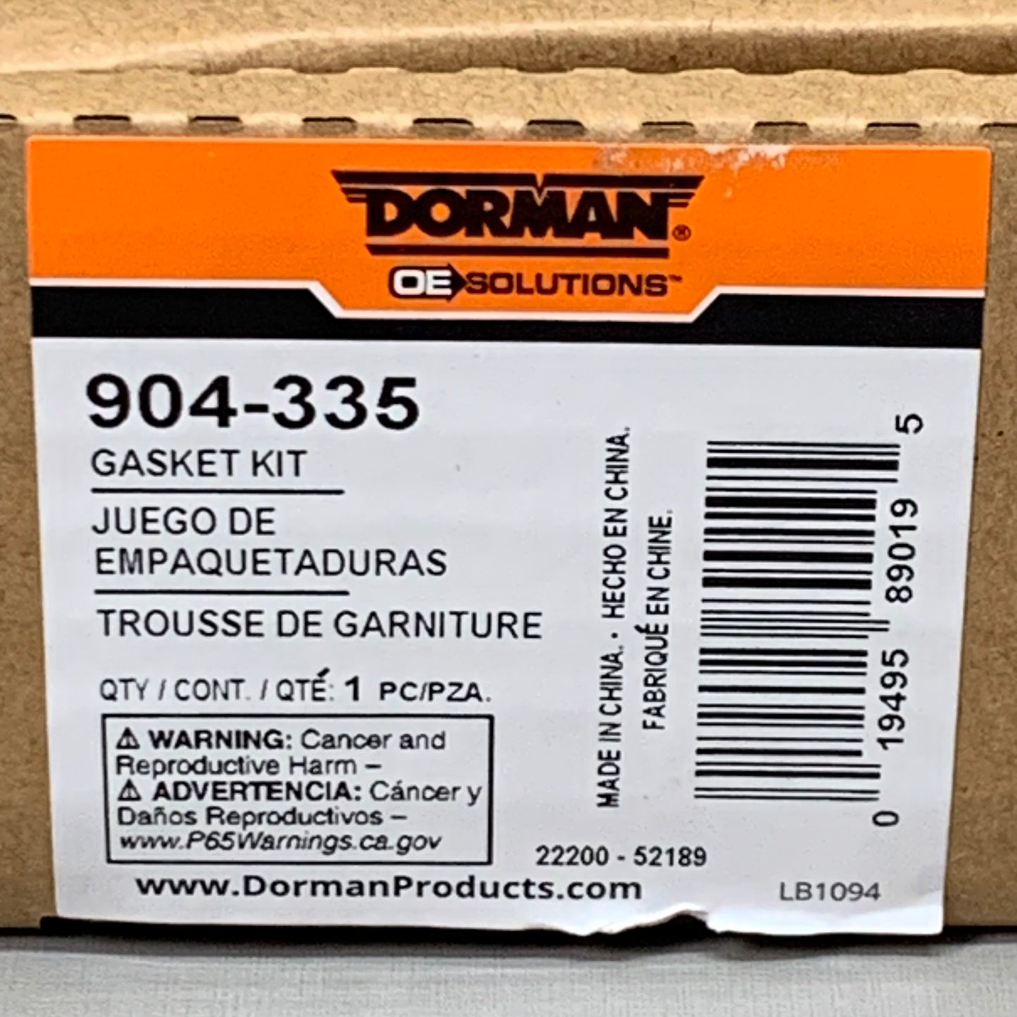 DORMAN OE Solutions Vacuum Pump Gasket Seal Kit 904-335