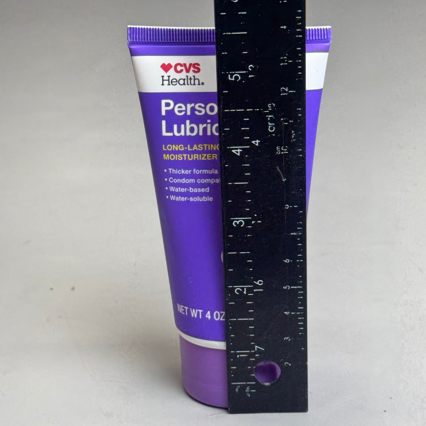 CVS HEALTH (2 PACK) Personal Lubricant Water-Based Purple Tube 4oz Each Exp 04/26