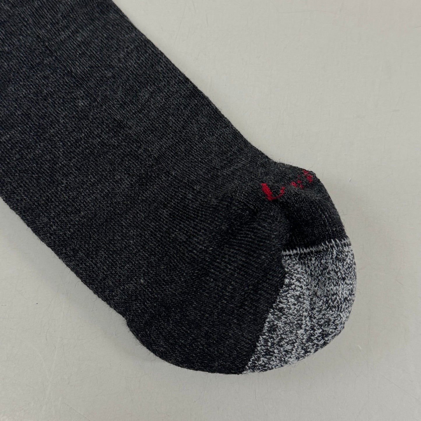 DARN TOUGH Hike/Trek Socks Micro Crew Midweight Merino Wool Men SZ XXL 15-17 Black/Grey