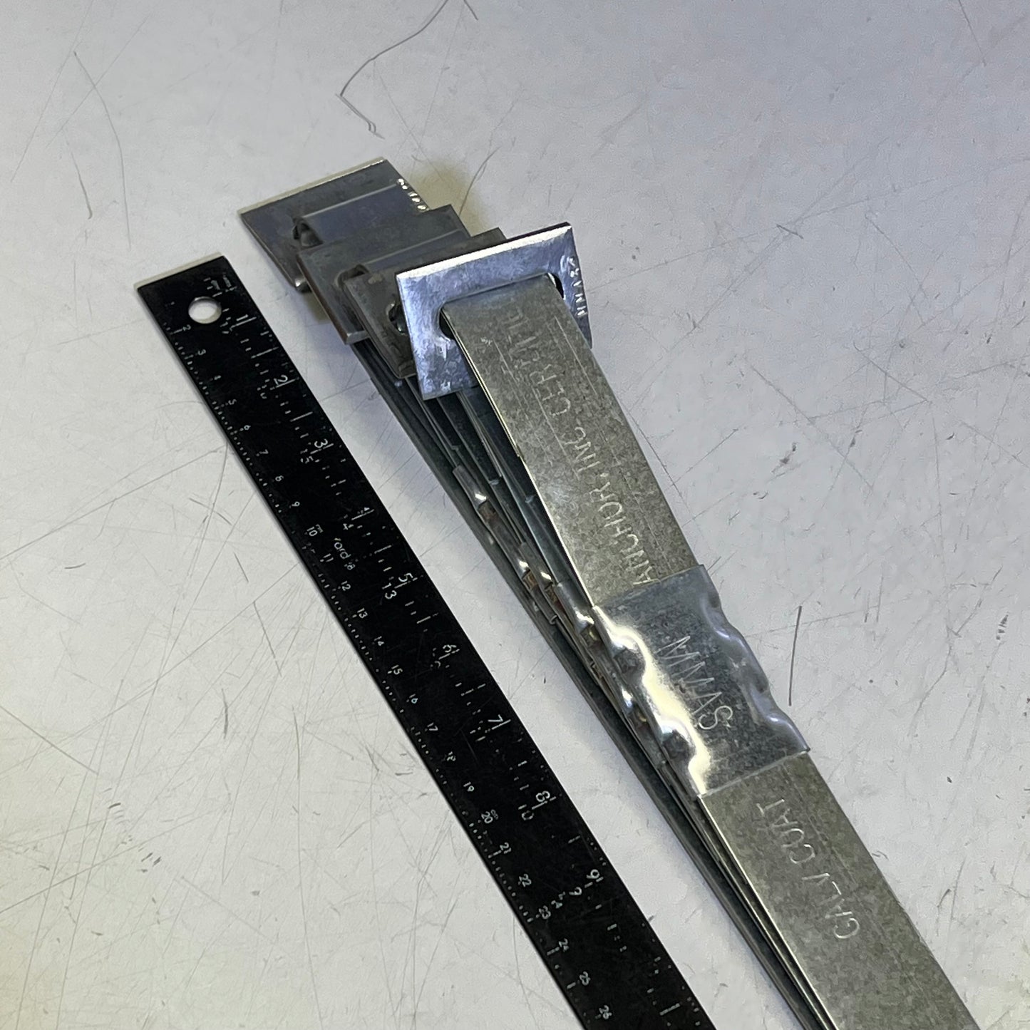 MINUTE MAN (4 PACK) Anchor Straps Galvanized Coat Frame Tie 1-1/4" X 7'