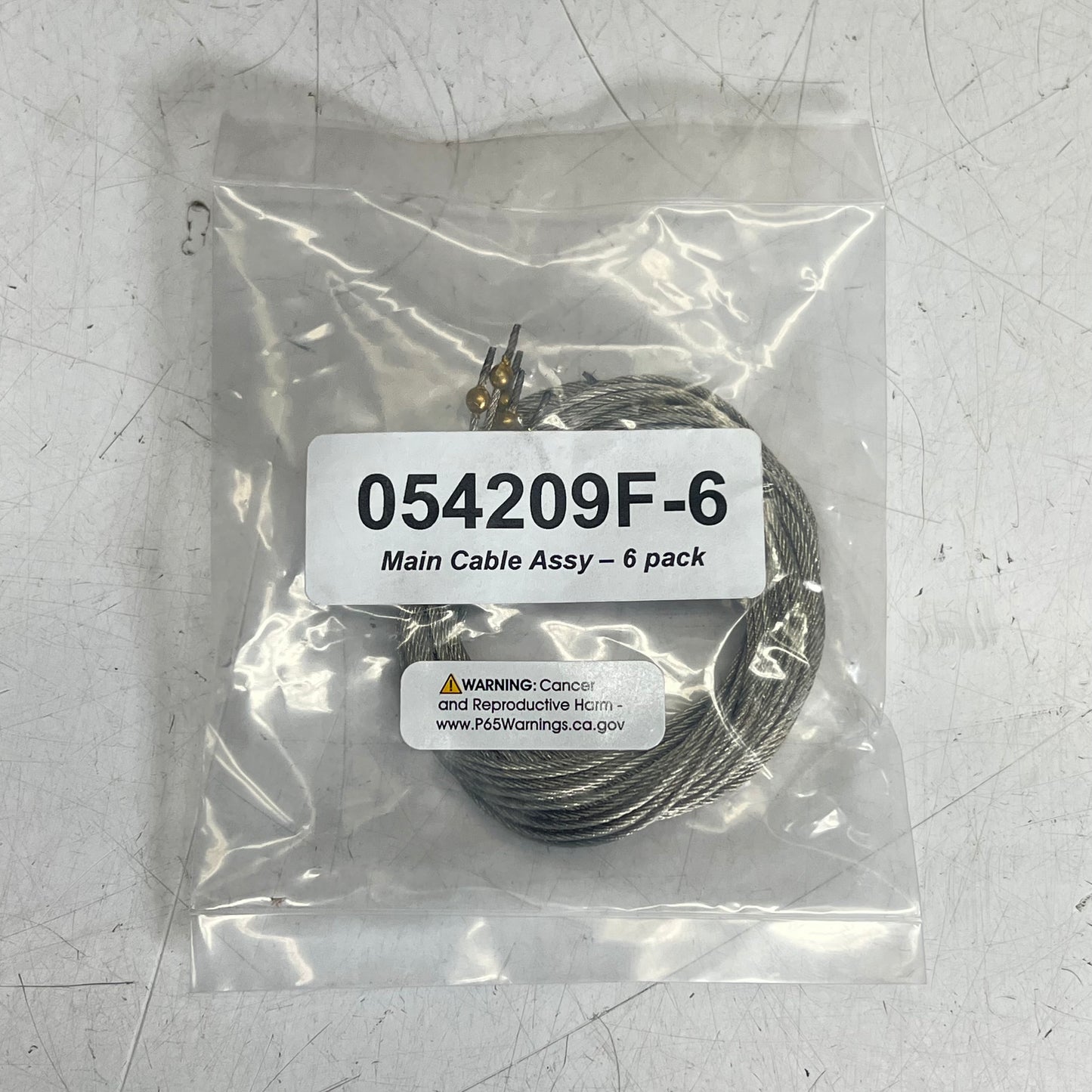 (6 PACK) Main Cable Assy for Automatic Taper High Strand Count  Silver 054209F-6