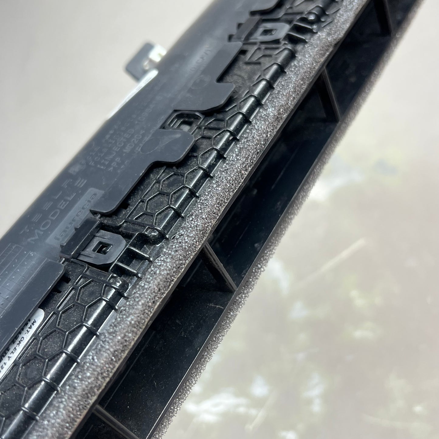 TESLA MODEL 3 19-21 Front Driver Side Dash AC Air Vent Duct Black 2080547X