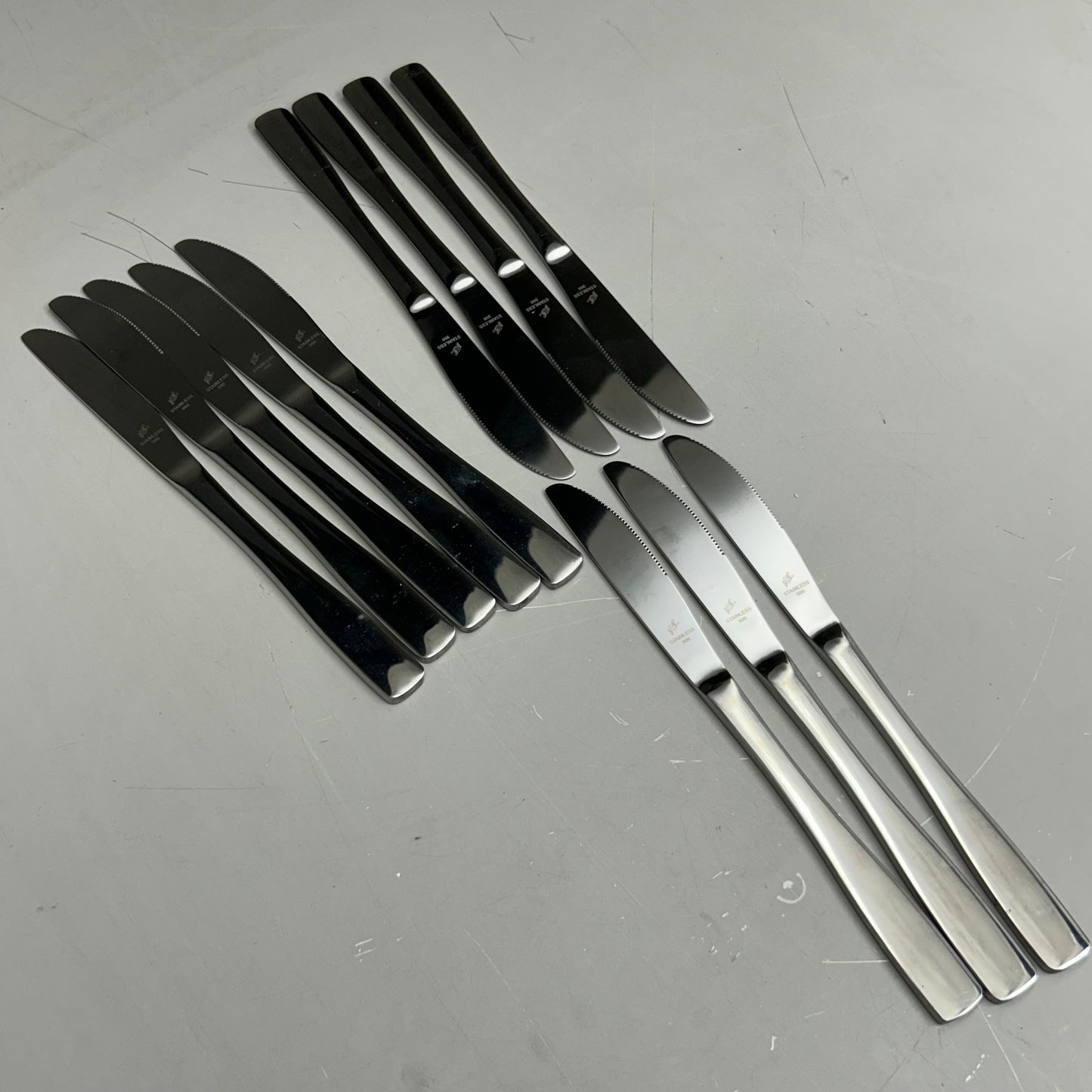 ABC (12 Pack) Stainless Steel Norfolk Stamped Dinner Knife 8.5" NOR-08 (New Other-Distressed Packaging)