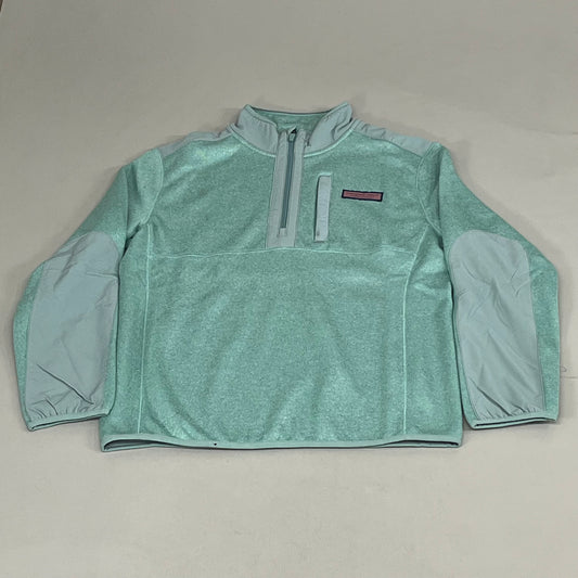 VINEYARD VINES Martha's Vineyard Men's Teal Green Half Zip Pullover Sz-M