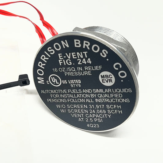 MORRISON BROS CO Threaded Emergency Vent 16 Oz MODEL 244 MO2440MA0030AVER