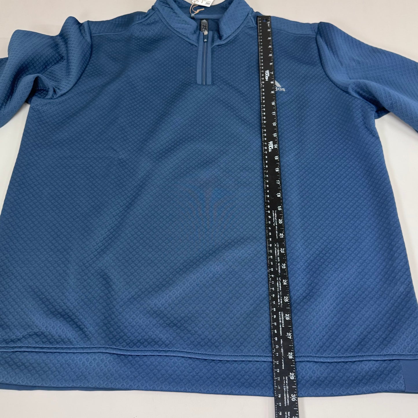 ADIDAS DWR 1/4 Zip Men's Golf Textured Sweatshirt Sz-XL Navy GR3105