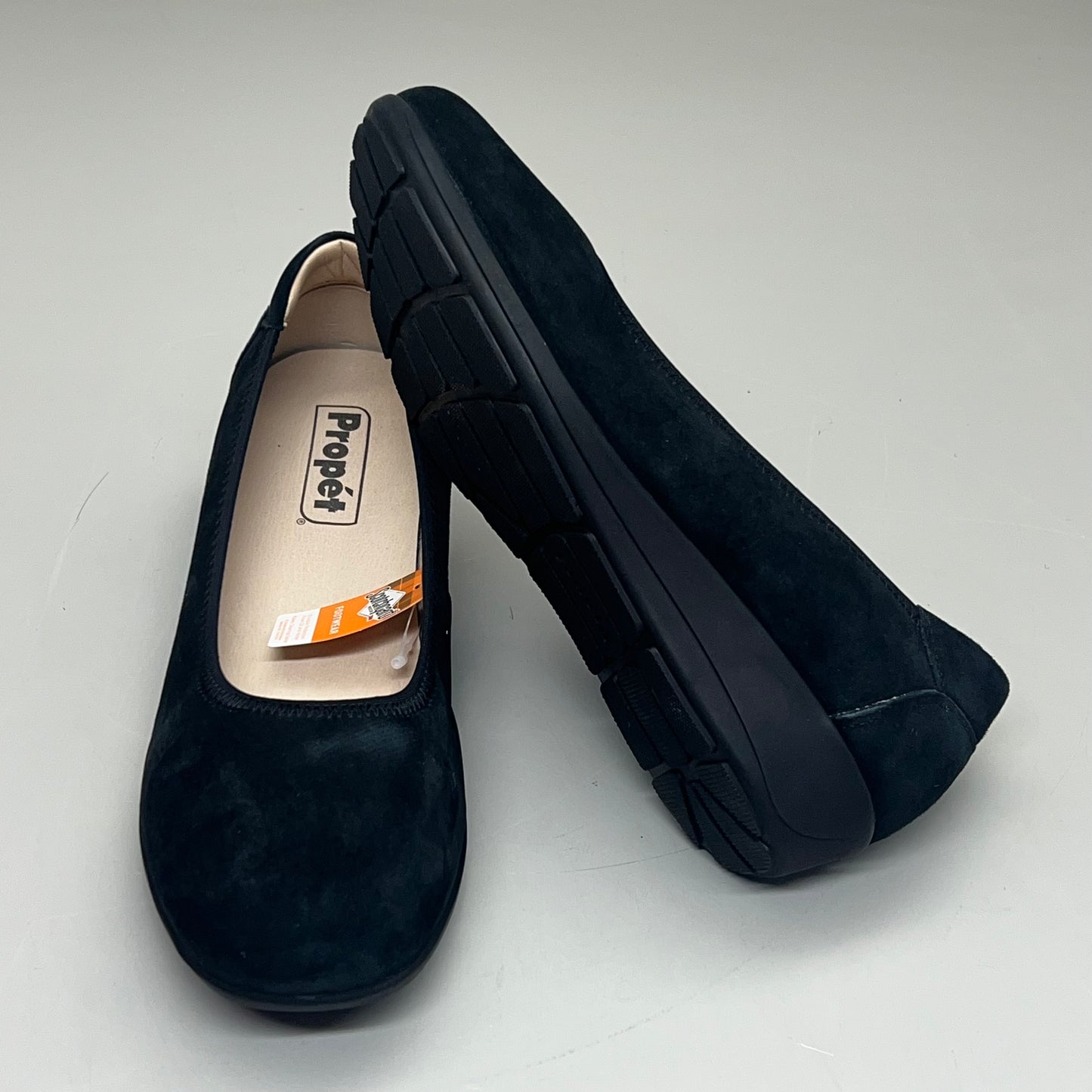 PROPET Yara Slip-On Cushioned Orthotic Comfort Womens Sz 6.5 Black Suede WCX004L