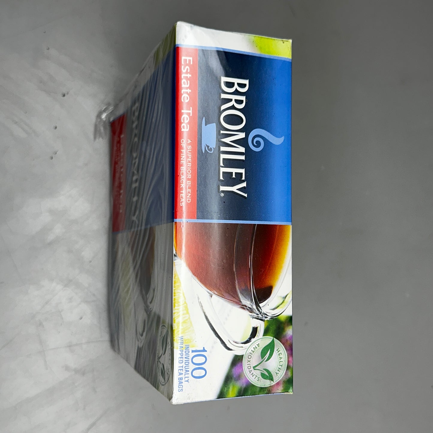 BROMLEY Estate Tea 100 Individually Wrapped Tea Bags 8 oz (226g)