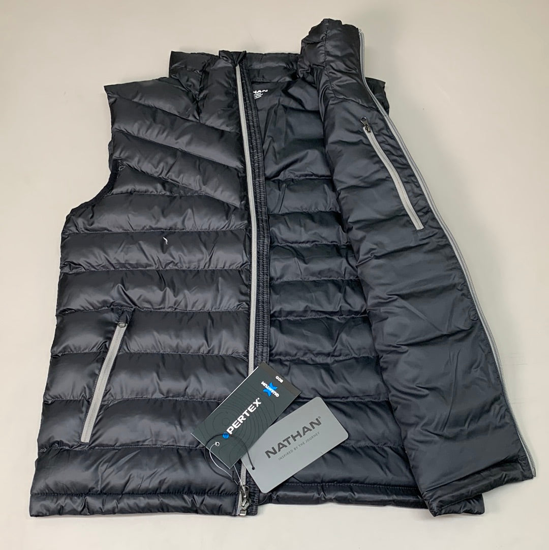 NATHAN Puffer Vest Pertex Running Men's S Dark Charcoal NS50560-80078-S (New)