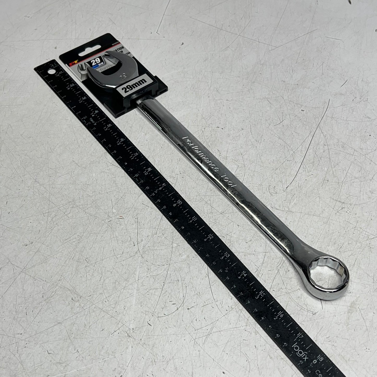 PERFORMANCE TOOLS Combination Wrench  29mm 12 Point  Polished Chrome W30029