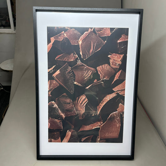 35" x 24" Chocolate Chunks Poster Art Printed Wall Frame