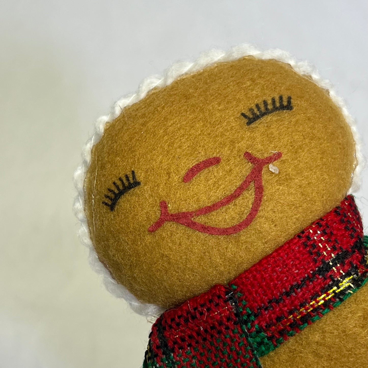 GERSON (4 PACK) Cheerful Gingerbread Girl W/ Bow Holiday Ornaments 6" 2741360