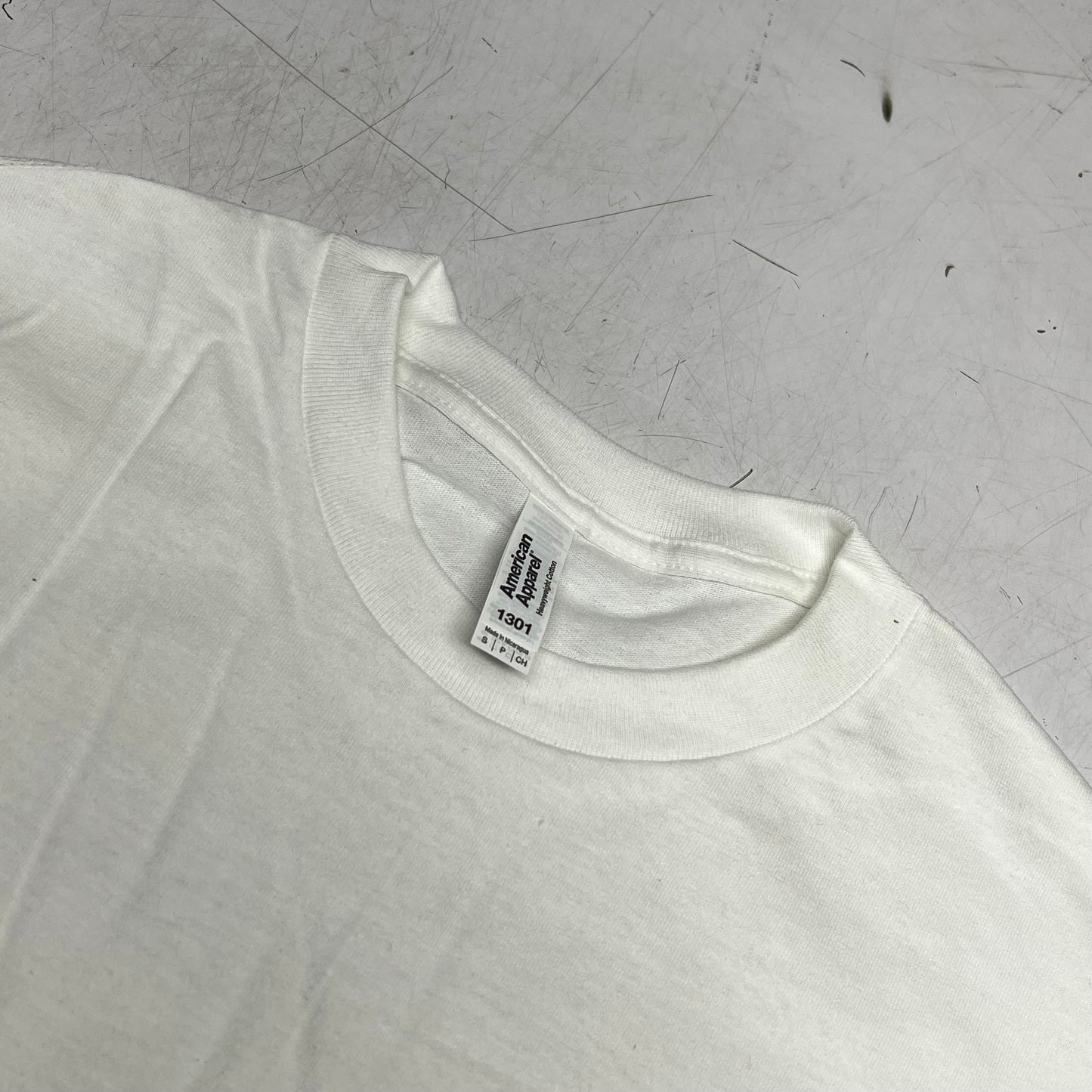 ZA@ AMERICAN APPAREL (12 PACK) Heavyweight Cotton Tee  Men's Sz S White 1301