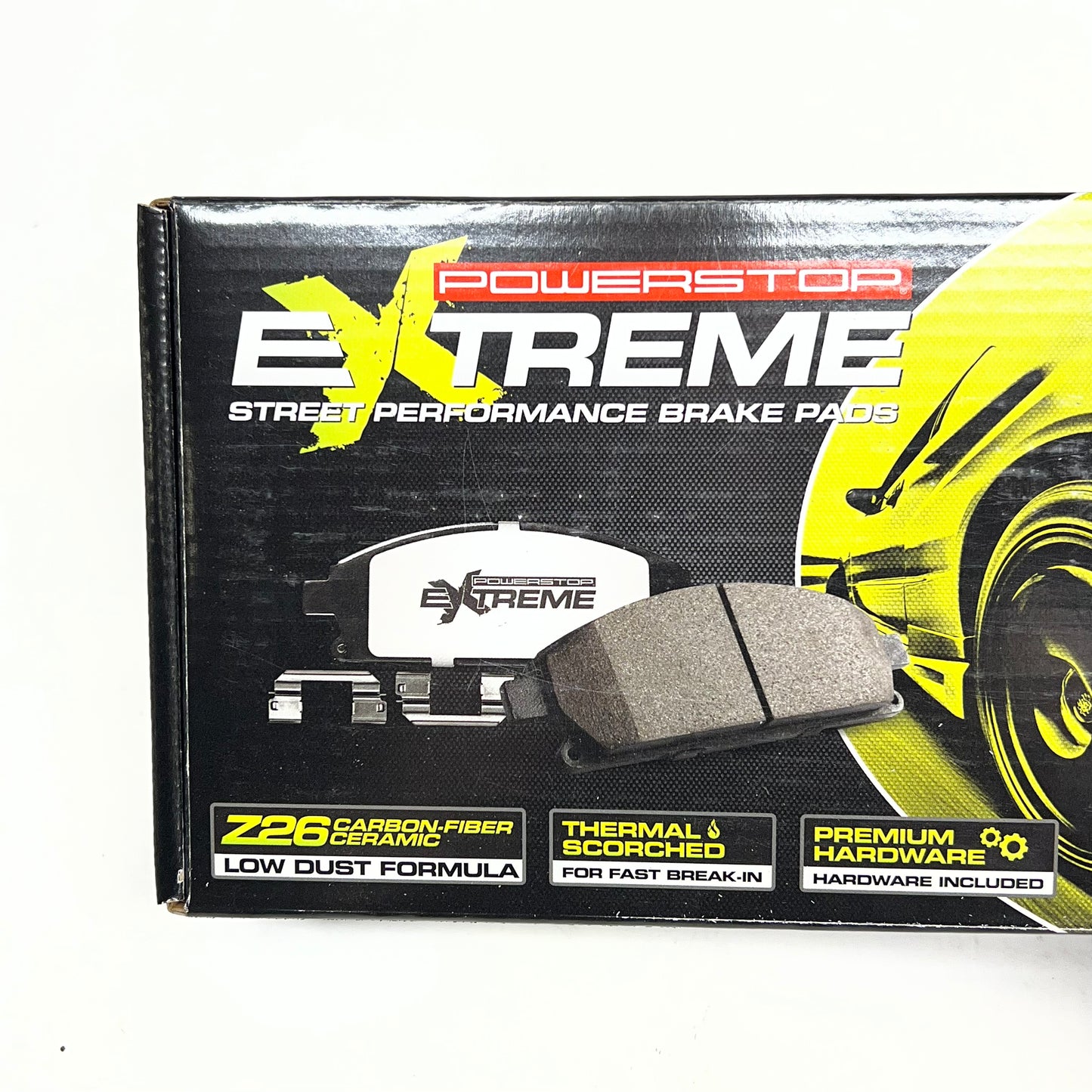 POWER STOP Street Performance Carbonfiber Ceramic Brake Pads & Hardware Z26-2528
